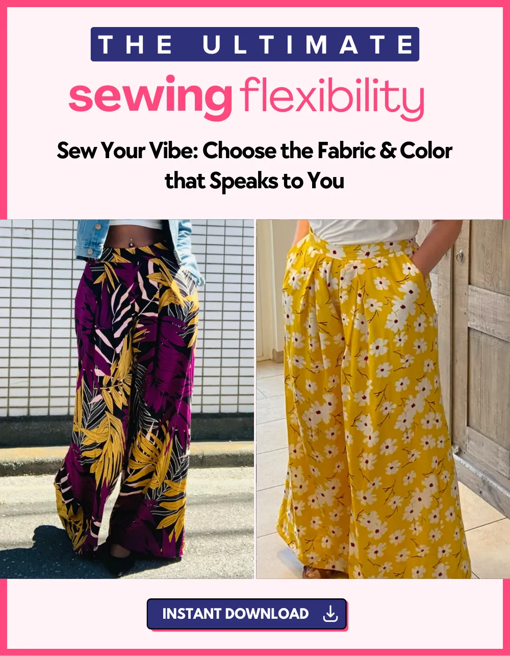 AMALIA - Wide Leg Pants Pattern