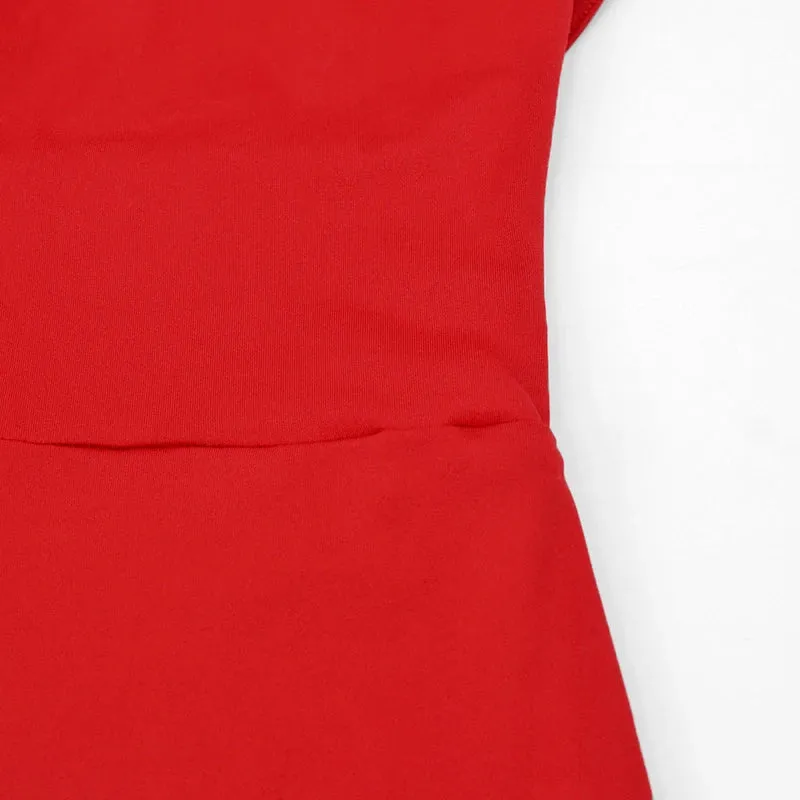 Backless Cocktail Jumpsuit with Thigh Slits