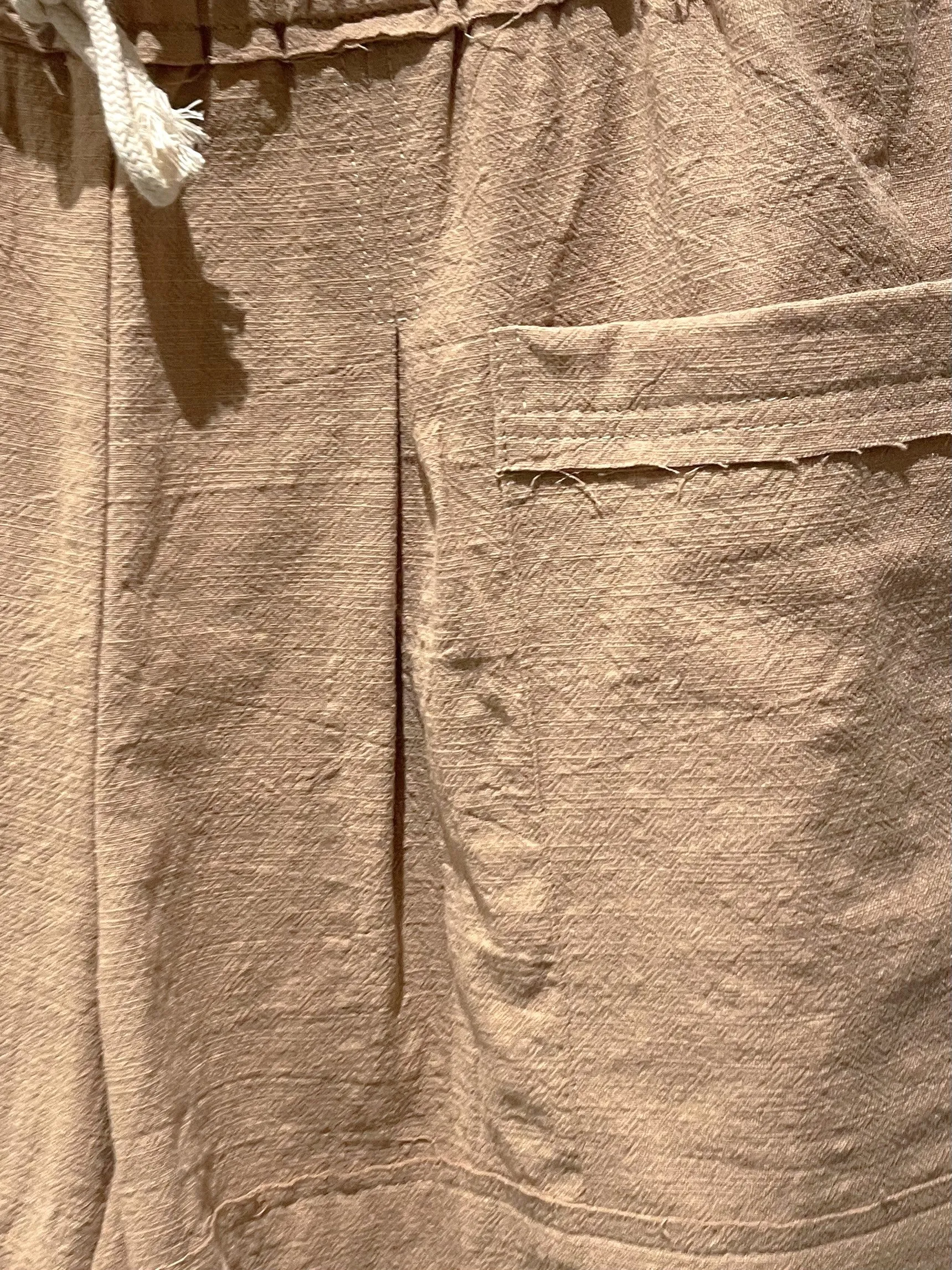 Casual Cotton Frayed Shorts