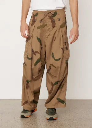 Combed Burberry Feather Camo Cargo Pants