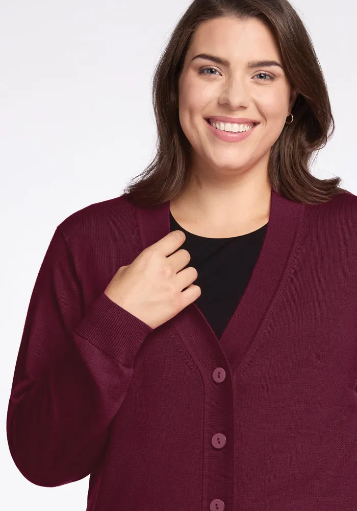 Gia Sweater - Cabernet Crush