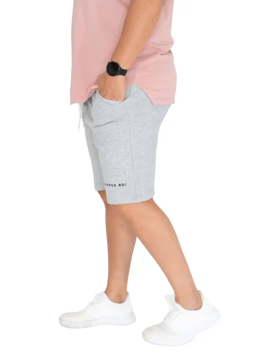 Grey Melange Sweatshorts