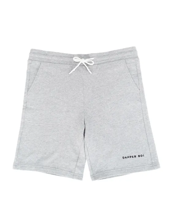 Grey Melange Sweatshorts