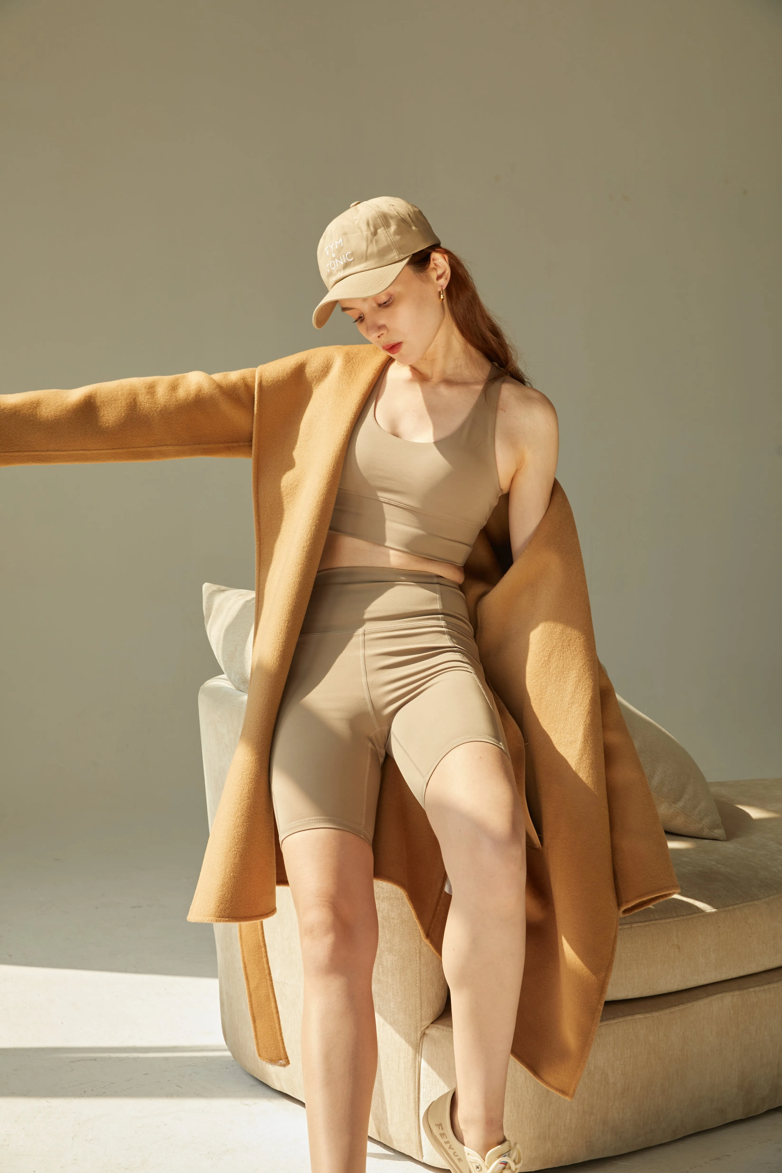 LIT - Hooded Belt Mid-length Wool Coat