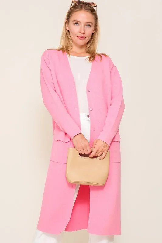 Long Cardigan With Buttons