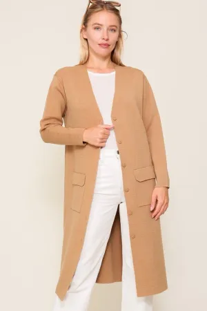 Long Cardigan With Buttons