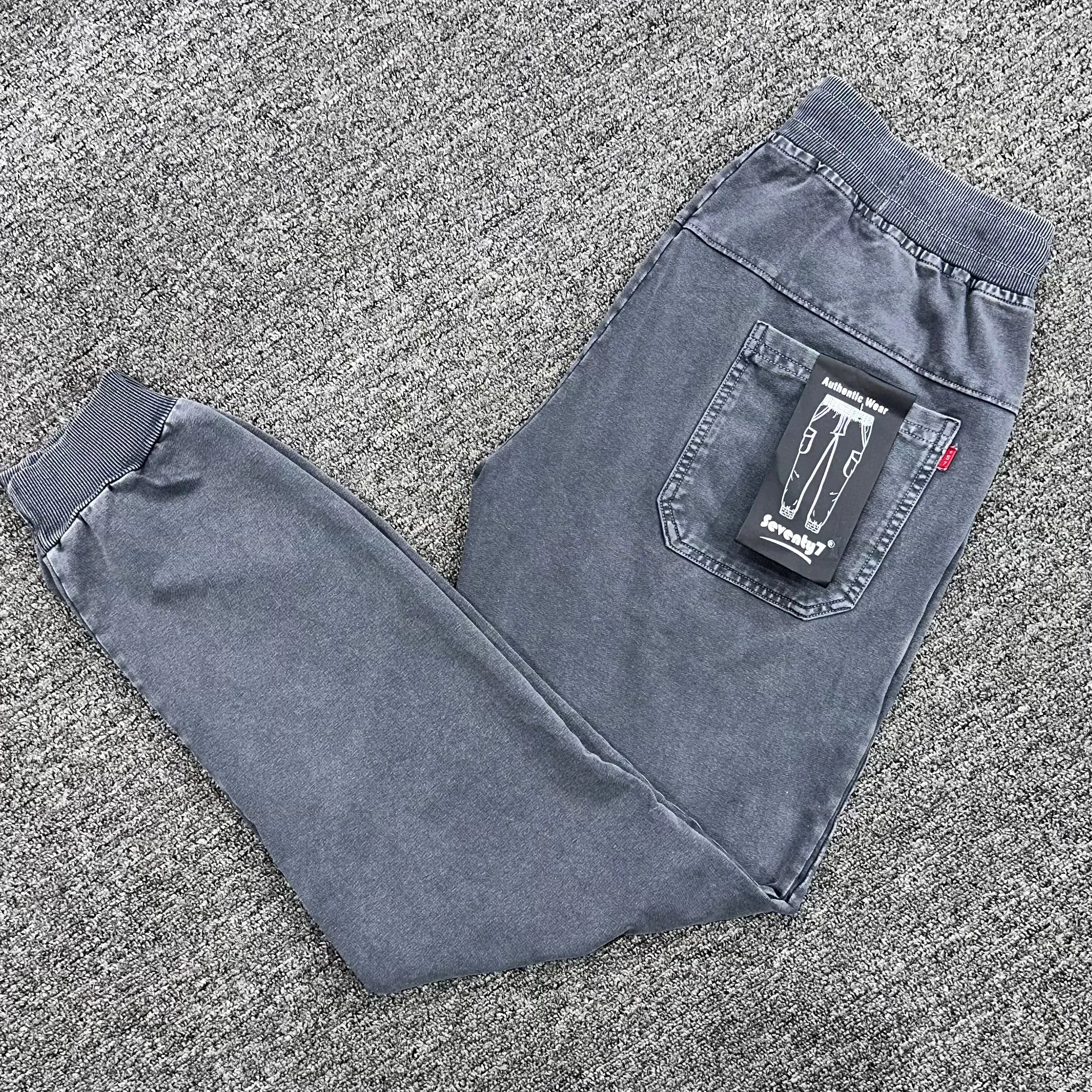 Men's RFD Grey Cotton Terry Lycra Joggers