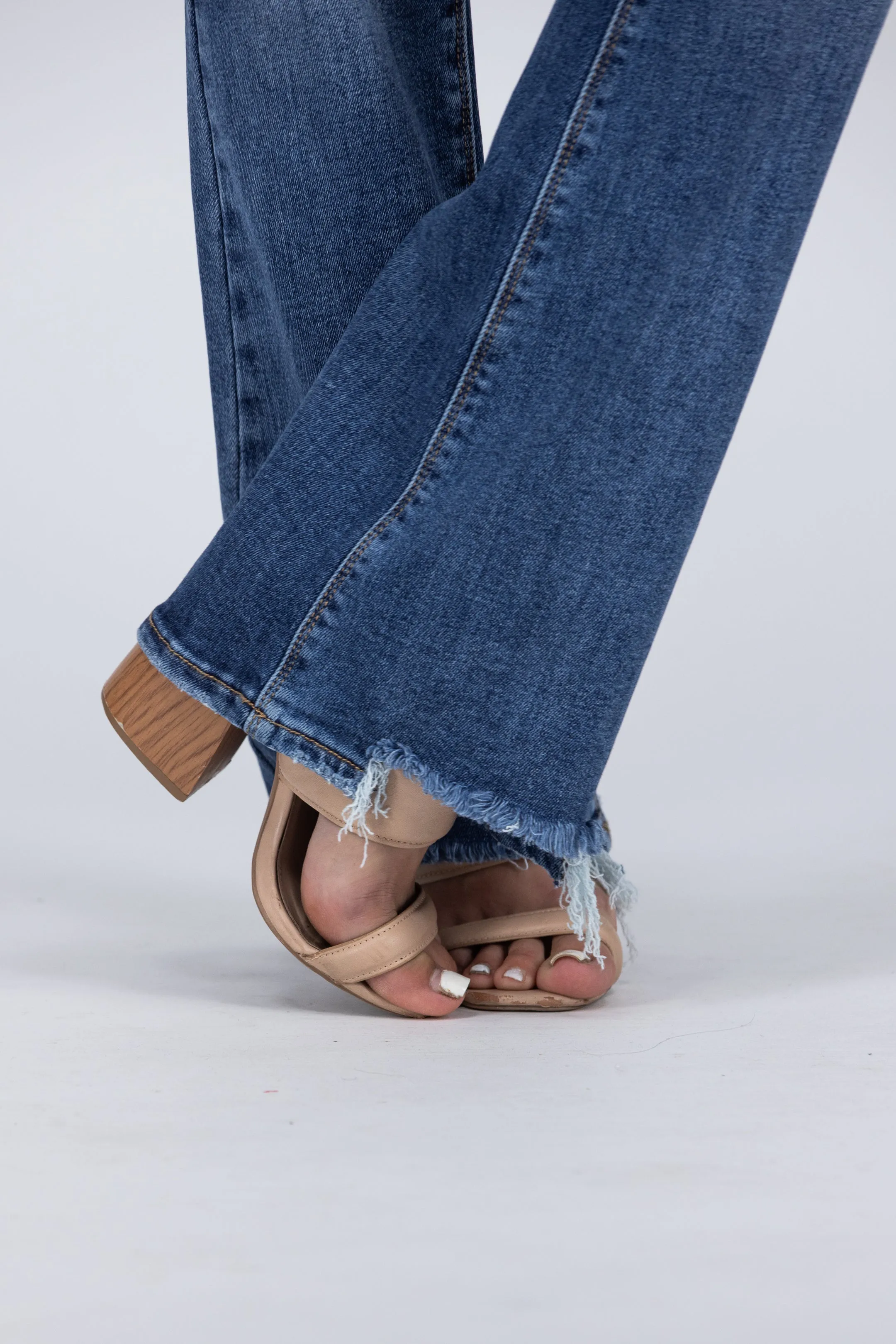 Must Have You from Risen: High-Rise Tummy Control Flare Denim