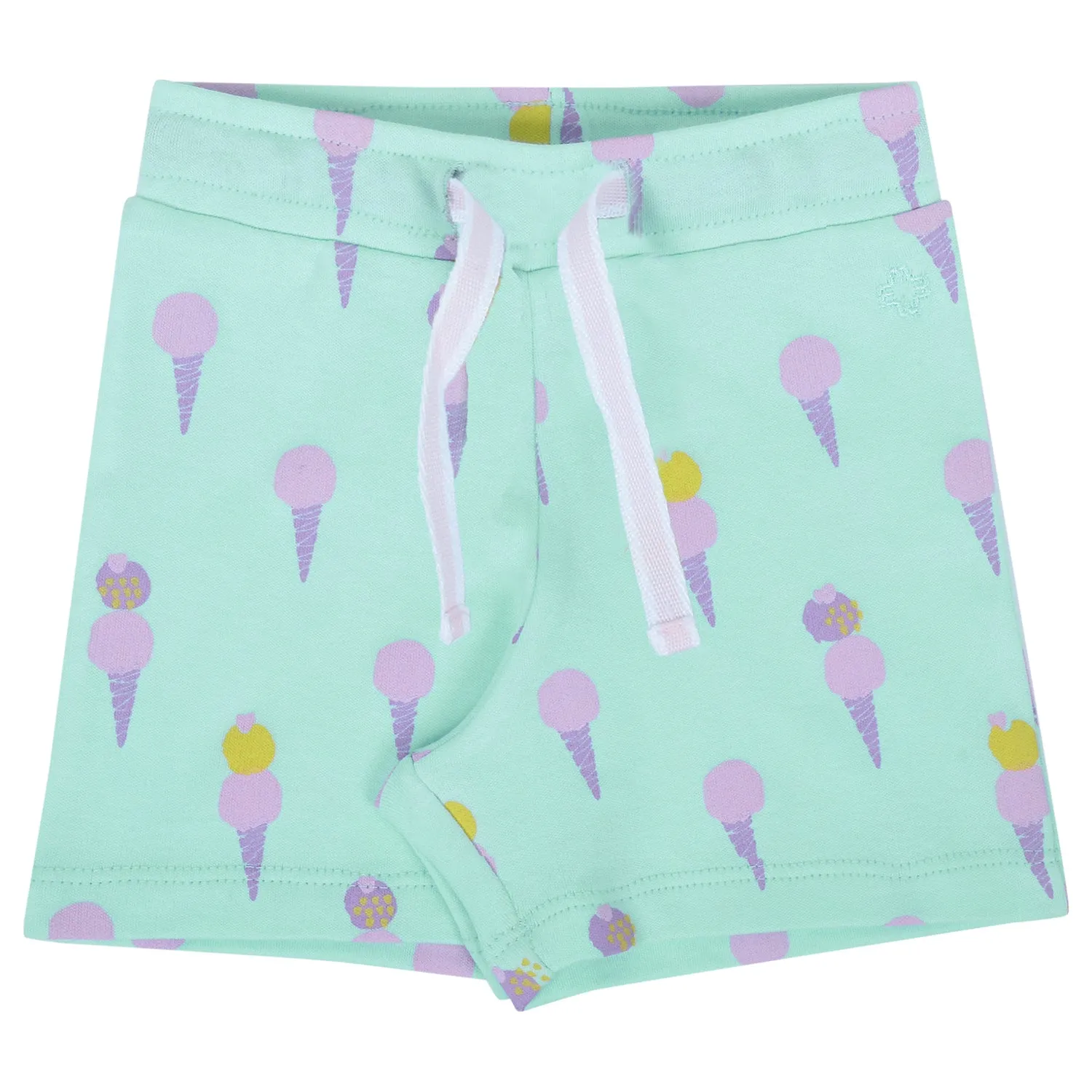 My Milestones Shorts - Aqua Icecream / Peach- 2 Pc Pack