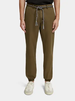 Relaxed linen blend chino jogger