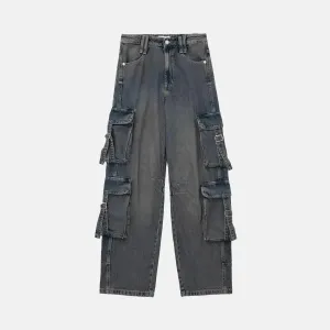 Rynelle – Distressed wash – Performance cargo pants