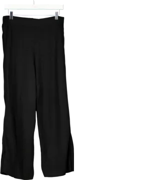 Sunspell Black Pull On Wool Trousers UK M