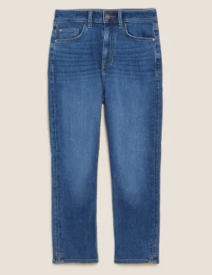 Supersoft High Waisted Skinny Cropped Jeans