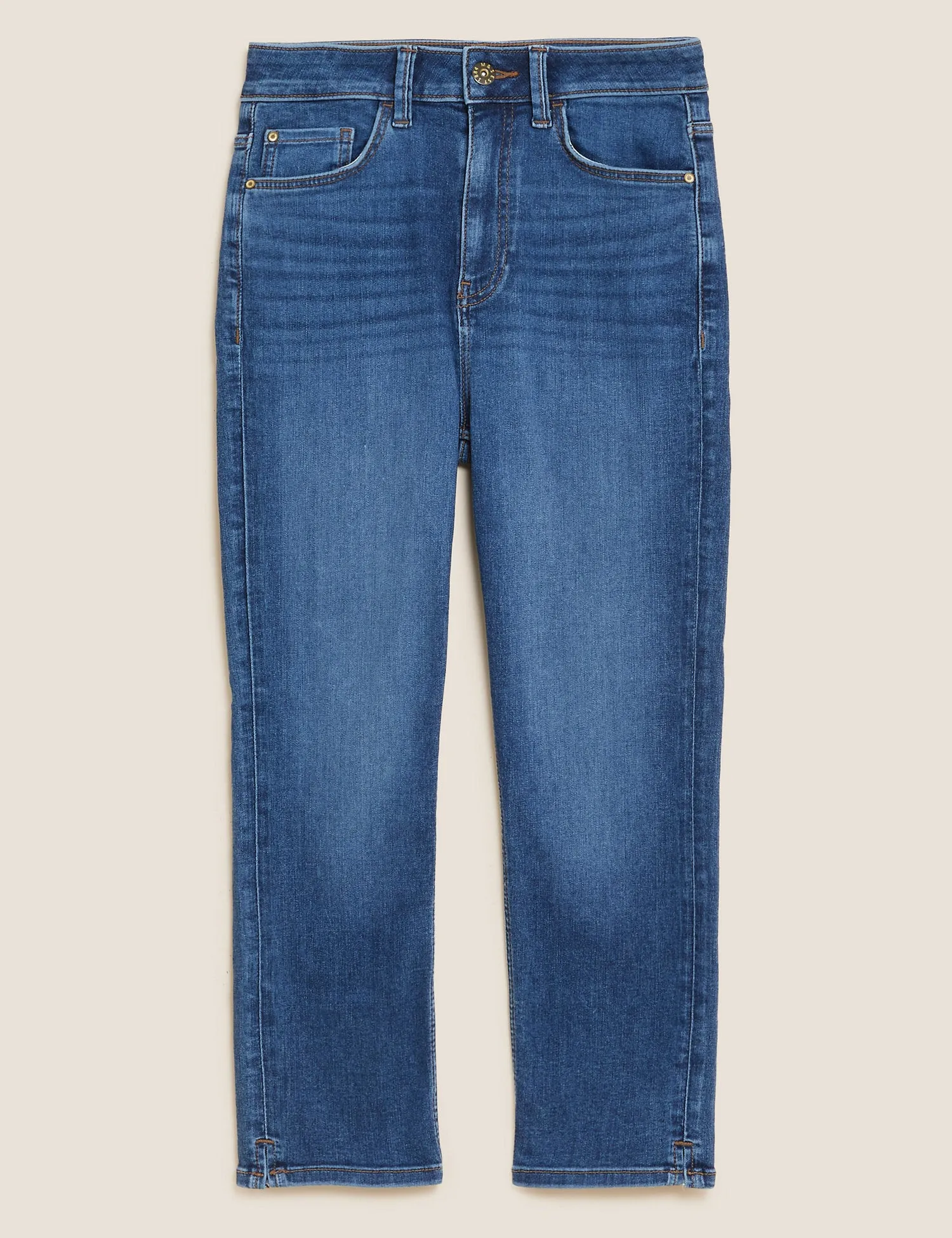 Supersoft High Waisted Skinny Cropped Jeans