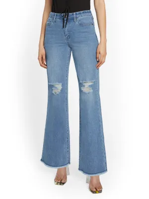 Tall Ultra High-Waisted Wide-Leg Jeans - Light Wash