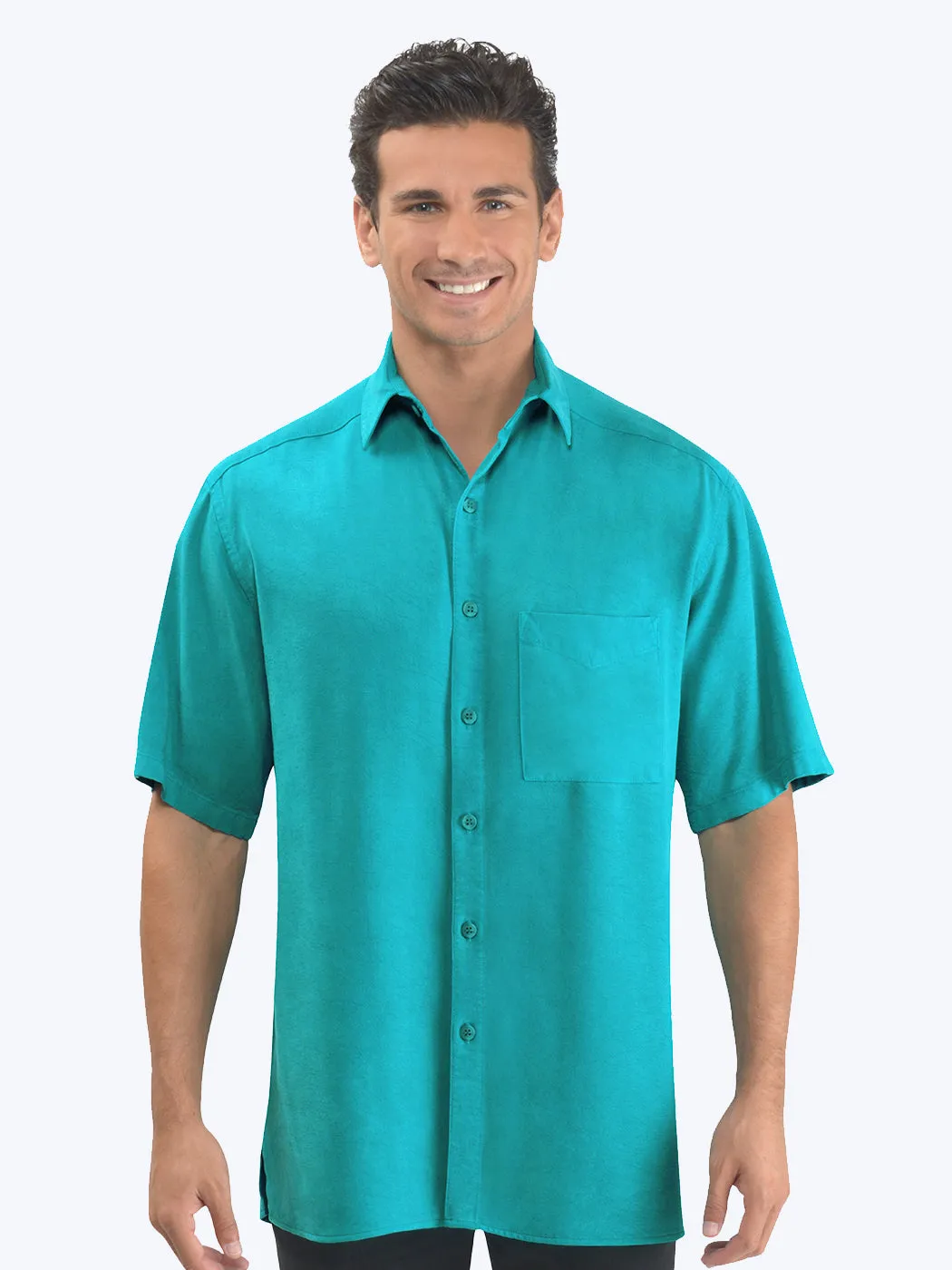 Tianello TENCEL™ Men's  Short Sleeved Camp Shirt