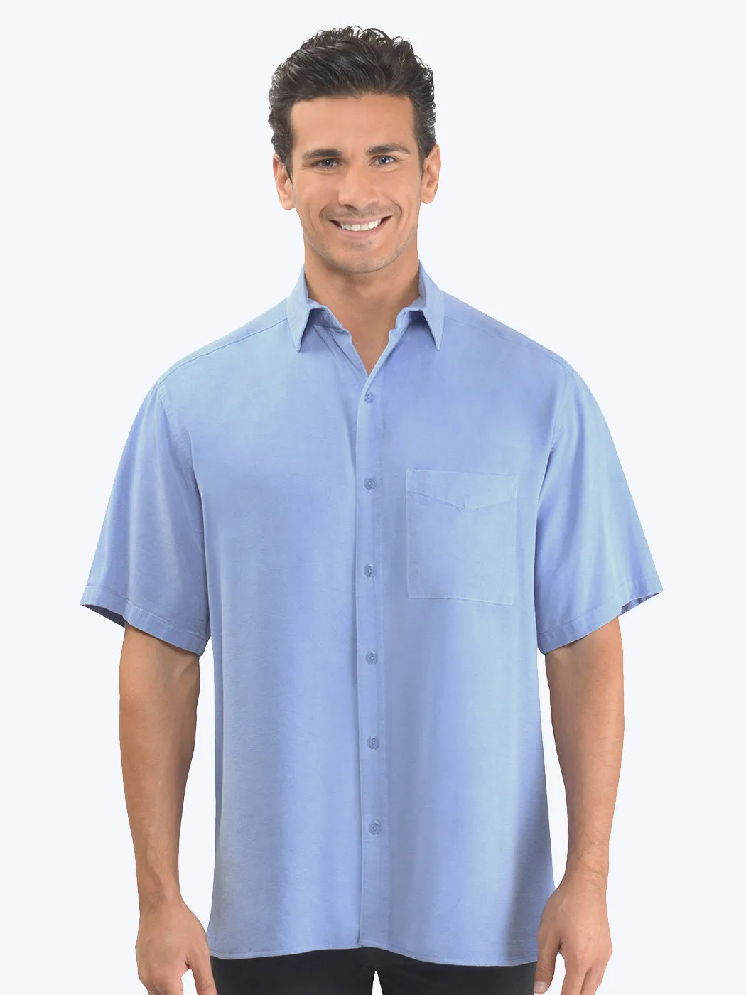 Tianello TENCEL™ Men's  Short Sleeved Camp Shirt