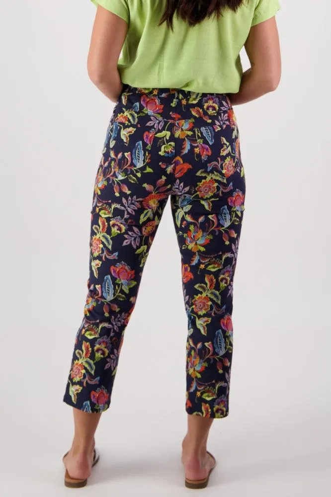 Vassalli Printed Slim Leg 7/8 Length Lightweight Pull On Brazil
