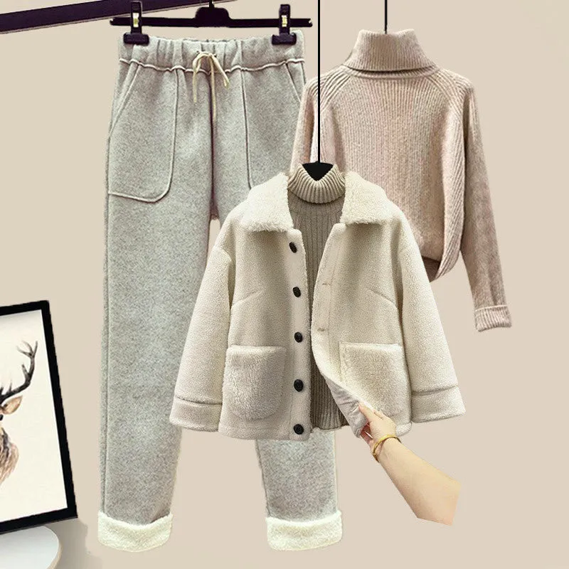 Verso Luxe Lamb 3-Piece Cozy Set